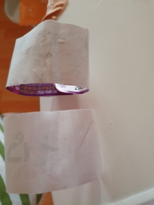 라벨스티커 모아서 바닥청소 해요