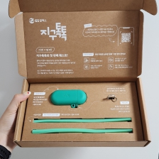 지구톡톡 실리콘 빨대 받았어요!