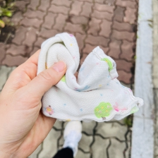 티슈 말고 손수건 이용하기