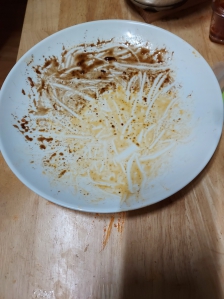 완전 깔끔하게 먹었습니다!