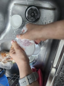 배달용기 설거지