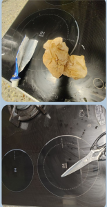 렌지주변청소 다쓴 치약으로 닦아요