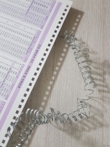 달력의 금속제 제거해서 챌린지 도전해 봅니다.