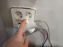 안쓰는 콘센트 스위치 끄기