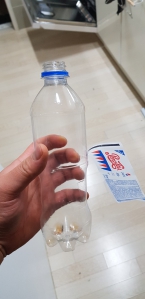 투명페트병 비닐 분리했어요!