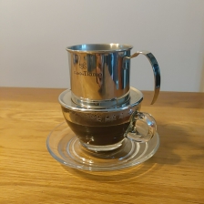 스테인레스 필터 드리퍼로 커피내려요.