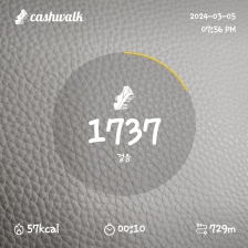 걸으려고 노력합니다