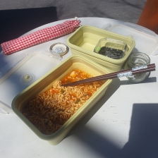 밖에서 일하는 날 도시락 싸가기