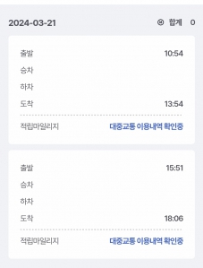 대중교통이용내역