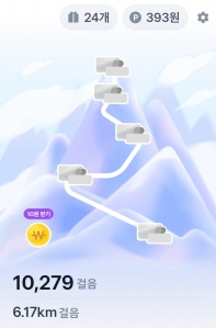 오랫만에 걸었더니...