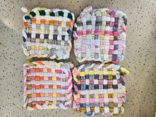 양말목으로 받침만들어 사용해요