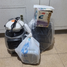 폐가전제품 수거해주셨어요