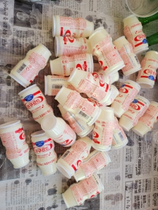 야쿠르트병깨끗이씻어말리기