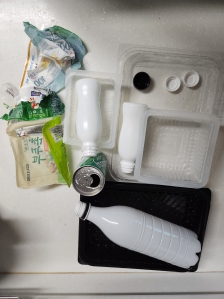 라벨제거후 씻기