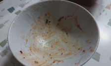 깨끗이 비운 음식 
