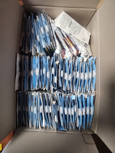 4차 종이팩 보냈어요 