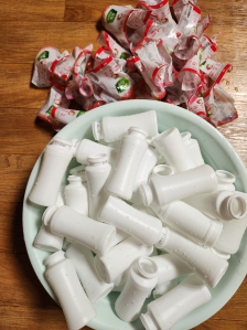 요구르트병라벨제거