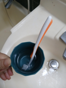 양치컵사용하기