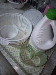 배달용기 세척, 라벨제거