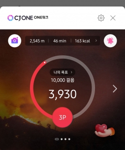 오랜만에 걷기 인증