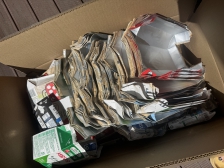 몇 달 모은 멸균팩입니다.