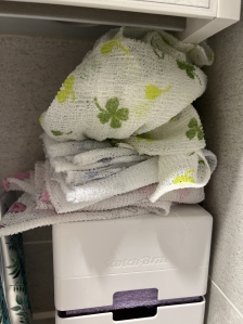 오랜 된 샤워타월