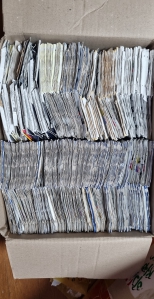 종이팩 350개 모았어요