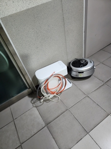 정수기와 밥느솥 배출했어요