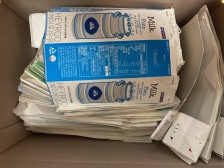 첫 우유팩 챌린지~^^