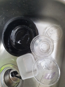 배달용기 설거지하기