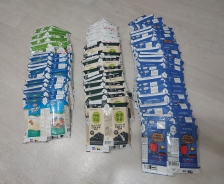 종이팩 50개 이상 모았습니다^^