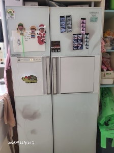 13년 사용한 냉장고 배출해요
