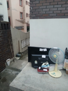 폐가전 배출입니다.~