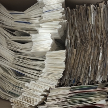 카페에서 열심히 씻고 말린 우유팩