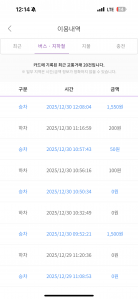 버스 타고 이동 했어요