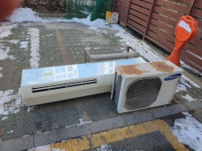 스텐드 에어컨 및 실외기 폐가전 배출