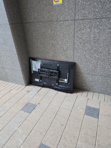 폐가전 배출 했어요